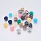 Imitation Druzy Gemstone Resin Cabochons, Flat Round, Mixed Color, 8x3~4mm