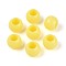Opaque Acrylic Beads, Round, Yellow, 12x9.8mm, Hole: 6.5mm, about 850Pcs/500g