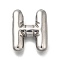 304 Stainless Steel Pendants, Letter Charm, Anti-Tarnish, Letter H, 21x17x5.5mm, Hole: 3.4x2mm