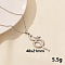 304 Stainless Steel Serpentine Pendant Necklaces, Cable Chain Necklaces