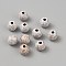 Wooden Beads, Round, Dyed, Goldenrod, 16mm, Hole: 4mm