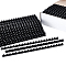 200Pcs Plastic Binding Combs, Binding Spines, Black, 12mm