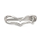 Alloy Alligator Hair Clips, Hair Accessories for Women Girls, Heart, 14.5x57x20.5mm