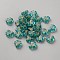 Acrylic Beads, Leaf, Dark Cyan, 10x13x4.5mm, Hole: 1.8mm
