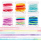 6Pcs 6 Colors Segment Dyed Polyester Embroidery Threads, for Cross-stitch, Mixed Color, 1mm, about 8.75 Yards(8m)/pc, 1pc/color
