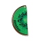 Acrylic Pendants, Fruits, Kiwi Fruit, 41x20x2mm, Hole: 2mm