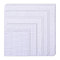 15Pcs 5 Styles 14CT Cross Stitch Fabric, Cotton Aida Cloth, Square, White, 101~300x101~300x0.5mm, 3pcs/style