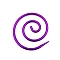 3Pcs Aluminum Spiral Cable Knitting Needles, Purple, 43x38mm