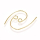 Brass Earring Hooks STER-TAC0001-01G-2