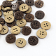 4 -hole boutons de noix de coco plats et ronds BUTT-R035-009-1