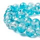 Chapelets de perles en verre craquelé peint CCG-S001-8mm-06-3