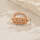 Латунные геометрические кольца с кубическим цирконием для женщин OE9222-2-2
