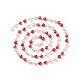 Handgefertigte Perlenkette aus Glasperlen AJEW-JB01134-05-4
