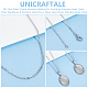 UNICRAFTALE 5 Sets DIY Oval Blank Dome Necklace Making Kit Stainless Steel Cable Chain Necklaces Blank Pendant Cabochons Setting Blanks Bezel Pendant Trays for Necklace Jewelry Making DIY-UN0050-28-5