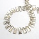Faceted Electroplate Crystal Glass Trapezoid Beads Strands EGLA-F072B-08-2
