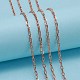 Cadenas de cable de latón electrochapado CHC-L019-77RG-2