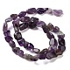 Natürlichen Amethyst Perlen Stränge&nbsp;G-C268-A05-8x10mm-3