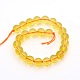 Dyed Natural Quartz Crystal Round Beads Strands G-P088-17-12mm-2