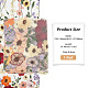 Tela de encaje de tul de poliéster con flores bordadas de estilo étnico DIY-WH0399-58-2