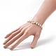 Bracelet en perles de verre et coquillage BJEW-TA00180-01-4