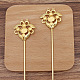 Accessoires de bâtons de cheveux en alliage de lotus PW-WG13748-01-1