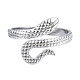 304 anillo de puño abierto de serpiente de acero inoxidable RJEW-N040-21-2