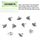 Dicosmetic 8 Paar 2 Stil Strass-Ohrstecker aus Fimo EJEW-DC0001-15-4