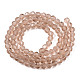 Transparent Glass Beads Strands GLAA-N033-05A-C02-2