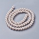 Eco-Friendly Dyed Glass Pearl Bead Strands HY-A008-6mm-RB007-2