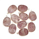 Pendentifs de quartz de fraise naturelle G-S344-11C-1