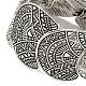 Женские полукруглые эластичные браслеты из сплава в богемном стиле из бисера BJEW-H327-04AS-4