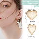 Beebeecraft 1 Box 25Pcs Heart Charm 24K Gold Plated Heart Shape Connector Charms for DIY Jewelry Bracelet Necklace Earring Making Crafting Accessories KK-BBC0005-53-2