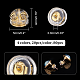 Chgcraft 80 pz 4 colori dadi per orecchie in ottone FIND-CA0006-32-2