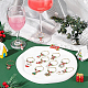 BENECREAT 24 Sets Christmas Theme Wine Glass Charms AJEW-BC0003-12-5