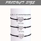 3Pcs 3 Style 430 Stainless Steel Heart Link Bracelets Set JB724A-3