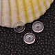 Almohadillas de plástico confort tpe para pendientes de clip KY-P007-B01-3