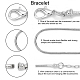 Браслеты-цепочки из латуни arricraft в виде змеи BJEW-AR0001-01P-6