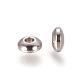 304 perline rondelle lisce in acciaio inossidabile STAS-M006-03-2