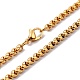 304 Stainless Steel Box Chain Necklaces NJEW-F227-09G-10-B-2