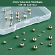 Pandahall Elite 30 Stück 3 Stil Gelbgold gefüllte Perlen KK-PH0009-26-4
