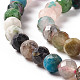Naturelles et synthétiques mélangées perles de pierre brins G-F717-04-4