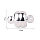 Pandahall Elite 10 setzt Schmuckherstellungskomponenten ovale Messing-Magnetverschlüsse für die Schmuckherstellung KK-PH0012-13-4