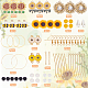 Sunnyclue 1 Box 10 Paar DIY-Sonnenblumen-Anhänger DIY-SC0020-20-2