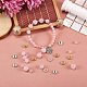Perline rotonde in quarzo rosa naturale da 175 pezzo per la creazione di gioielli fai-da-te DIY-SZ0005-98-5