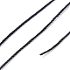 ラウンドワックスポリエステル糸ストリング  マイクロマクラメコード  ツイストコード  革縫い用  ブラック  0.8mm  約54.68ヤード（50m）/ロール YC-D004-02E-000A-3