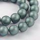 Round Shell Pearl Bead Strands BSHE-J011-6mm-A07-1