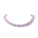Colliers de perles rondes en acrylique à facettes couleur macaron NJEW-JN04192-4