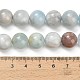 Natürliche Aquamarin Perlen Stränge&nbsp;G-F591-29A-12mm-02-5
