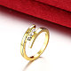 Design simple alliage d'étain anneaux strass tchèque doigt pour les femmes RJEW-BB14519-7-4