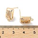 Латунные серьги-гвоздики из циркония KK-E107-22G-3
